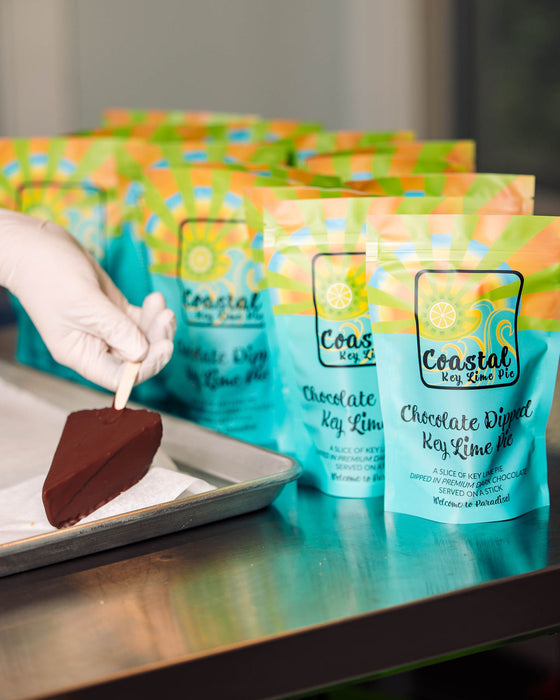 Chocolate Dipped Key Lime Pie (4 Pops) (SHIP TO ME!)